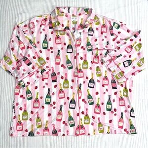 BedHead Pink Champagne Cotton Stretch Jersey Pajama Top NWT Size 3X
